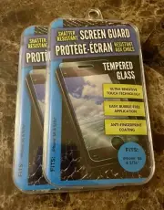 New iPhone SE iPhone 5 5s Shatter Resistant Tempered Glass Screen Protector x2
