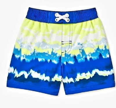Wonder Nation Tie Dye Boy's Swim Shorts Trunks Size 18M NWT