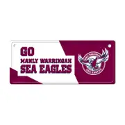 Manly Sea Eagles NRL LICENCE PLATE SIGN Man Cave Car Fridge Shed Bedroom Gift