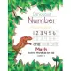 Dinosaur Number Tracing Book Math Activity Workbook for Kids Ages 2 - 5: Trace Numbers, Practice Handwriting and Learning Addition, Subtraction Workbo