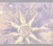 SUN MOON & STARS WALLPAPER BORDER B743004