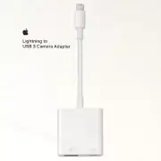 Genuine Apple Lightning to USB 3.0 Type-A Camera Adapter A1619