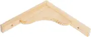 JEWEDECO Tripod Bracket Wooden Shelf for Wall Shelf Rack Shelf Wooden Corner Brace Wall Shelf Wood Triangle Shelf for Wall Wood Rack Wooden Rack Shelf