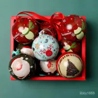 在飛比找蝦皮購物優惠-臺灣熱賣 聖誕節日裝飾品小精靈卡通馬口鐵圓球形創意糖果盒子禮