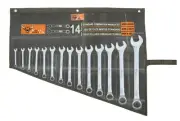 Wrench Organizer Tool Bag 14 Pockets Durable Waxed Canvas Roll-Up Pouch Secur...