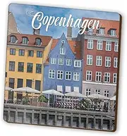 1 x Copenhagen Square Magnet - Denmark Danish City Travel Holiday Fridge Magnetic Travel Holiday Family Friend Women Men #82331
