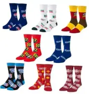 , Snack & Junk Food Themes, Fun Silly Novelty Large 8 Pairs - Snacks and Drinks