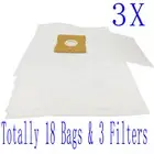 18 Vacuum Cleaner Bags & 3 Filter For Hoover Mode 5000PH 9001PH Action Pets H452