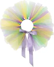 Dog Tutu Collar Tutu Dress for Small Dogs Cats Adjustable Pets Costume Party Holiday Puppy Skirt (Style 1, One Size)