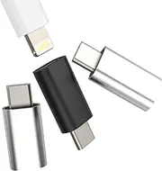 Lightning Female to USB C Male Adapter(3 Pack) for Apple MFI Certified Charger Cable Adaptor for iPhone 16 15 Pro Type C Port Converter for iPad Mobile Power Charging Connector Compatible for Samsung