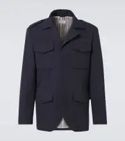 [Brunello Cucinelli] Brunello Cucinelli Cotton-blend field jacket AU 87 blue