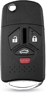 TPHJRM Modified Remote Flip Folding Key Shell Case Keyless 4 Buttons,for Mitsubishi Galant Eclipse Lancer