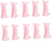 Beatifufu Natural Curl Pads Set of 5 Cat Ear Silicone Strips for Easy Perm Heat Protection for Long-lasting Lashes