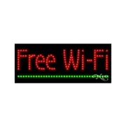 NEW “FREE WI-FI" UNDERLINE 27x11 SOLID & ANIMATED LED SIGN W/CUSTOM OPTION 21406