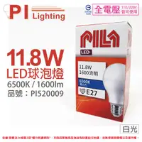 在飛比找ETMall東森購物網優惠-12入 【PILA沛亮】 LED 11.8W 6500K 白