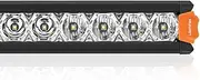 LIGHTFOX 20 Inch LED Light Bar - Professional IP68 Waterproof Ultra Slim Single Row Off Road Light Bars, 100W 12,580LM Super Bright Spot Flood Combo Driving Light LED Work Light for UTV ATV Jeep Truck