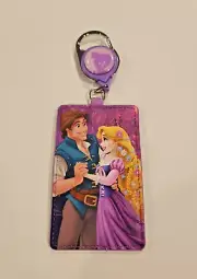 Loungefly Disney Tangled Rapunzel & Flynn Retractable Lanyard ID Holder NEW