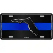 Florida Thin Blue Line Metal Sign