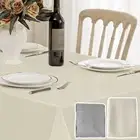 Rectangle Tablecloth Waterproof and Stain Resistant Table Cloth Dustproof EmxdF