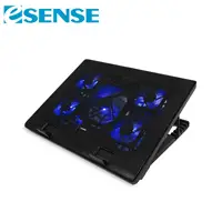 在飛比找良興EcLife購物網優惠-Esense E-C11 冷光五風扇筆電散熱墊-黑