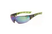 Safety Glasses Scope Speed - Black/Green Frame Jade Mirror Anti Fog Anti Scratch - Box of 6