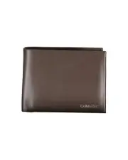 Calvin Klein Leather Wallet Bifold Design - Wallets & Pouches - Brown -Size