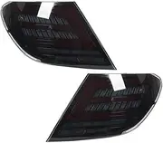 1 Pair LED Tail Light Assembly Multifunction Sequential Taillights Compatible With Mercedes-Benz C-Class W204 C180 C200 C300 2007-2014(Smoked Lens)