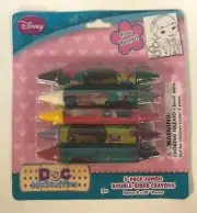Disney 5 Pack Double Sided Jumbo Crayons School Supplies Doc McStuffins