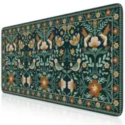 Desk Matt for Desktop, Large Mouse Pad for Desk, XXL Desk Mat, Cute Dark Green