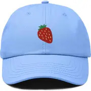 Dalix Strawberry Hat in Light Blue at Nordstrom One Size