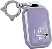 TPU Car key fob cover Fit for Suzuki Swift V Monopoly Waggon R Maruti Dzire Ignis Jimny Swift Embona XL 7 Ertiga Key Case Shell Holder bag keychain keyring Protector Accessories 2 buttons Purple