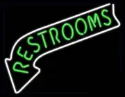 Rest Rooms 20"x16" Neon Sign Light Lamp Display Wall Handmade Bar With Dimmer