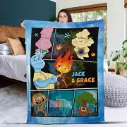 Elemental Blanket Fire and Water Ember and Wade Blanket WDW Magic Kingdom Disn