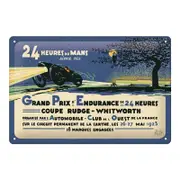 Nostalgic Art 20x30cm Medium Metal Sign 24h Le Mans First Race 1923