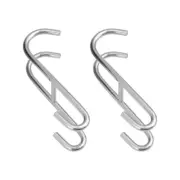 2 Pcs Kitchen S Hooks Heavy Duty S Hooks Over The Door Hook Bathroom Towel Hooks