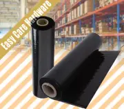 BLACK Pallet Wrap Roll Shrink Stretch Packaging Wrapping Film 500mm x 600m