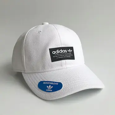 美國百分百【全新真品】adidas 愛迪達帽子老帽配件棒球帽遮陽帽三葉草網眼透氣男女白色AR69 | 美國百分百直營店|