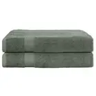 NNEDSZ 2 Pack Bath Sheets Set Cotton Extra Large Towel Green