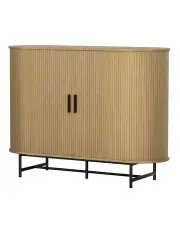 [Artiss] Sliding Doors Buffet Sideboard in Piia Oak