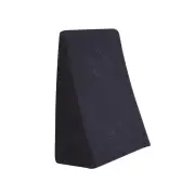 2-Pack Cool Gel Memory Foam Bed Wedge Pillows - Orthopedic Back, Leg & Elevation Support Cushions with Washable Bamboo Covers (Black)