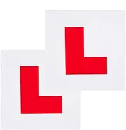 Citystores® 2 Pack Fully Magnetic Car L Plates Red L Plate, Magnetic L Plates For Car Learning Drive, For Car Magnetic Extra Thick Strong Learner Plates, Easy To Attach & Remove