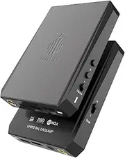 DH80S Protable HiFi DAC/AMP ES9281C 32bit/384kHz DSD64/128 Headphone Amplifiers with USB to SE3.5MM and BAL4.4MM Dual Headphones Outputs for Smartphones/PC/Laptop/Hi res Music Player