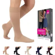 Comfort for Women, 15-20 mmHg – Closed Toe Leg Circulation, Knee High Compres...