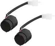 ELAYARD 2pcs Turn Signal Buzzer Ring Doorbell Wireless Buzz Button Golden Buzzer Electric Reversing Alarms for Vehicles Electronic Alarms Harness of Headlights Game Buzzer Plastic Black
