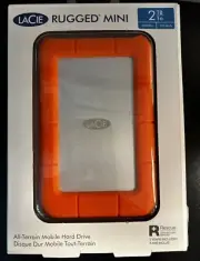 LaCie Rugged Mini 2TB External Hard Drive Portable HDD