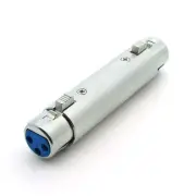 XLR 3 Pin Female to Female Mic Microphone Barrel Coupler Gender Changer Adapter