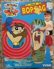Looney Toons 1993 Taz Inflatable Bop Bag Toy Sealed Box 36" Tyco Tasmanian Devil