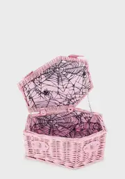 [Dolls Home] Cemetery Memories Mini Picnic Basket - Pink