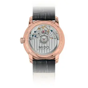 【MIDO 美度】BARONCELLI 永恆系列 抗磁鈦游絲 真鑽機械腕錶 / 33mm 母親節 禮物(M0272073626600)