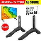 Portable TV Bracket Table Top Legs Mount Flat Big Screen Modern LED LCD Stand